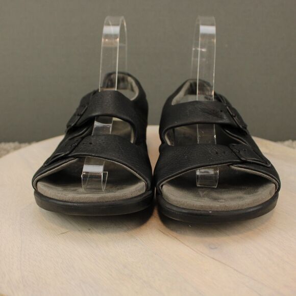 SAS Comfort Leather Sandals Mens 6 Black Adjustable Walking Shoes Shoes main image 6